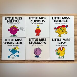 Lot of 6 Vintage Little Miss Paperback Books by Roger Hargreaves Busy Curious VG